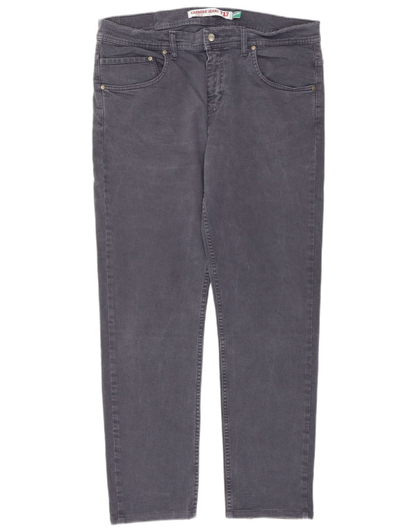 Carrera Mens 717 Slim Jeans W36 L30 Gris Algodón