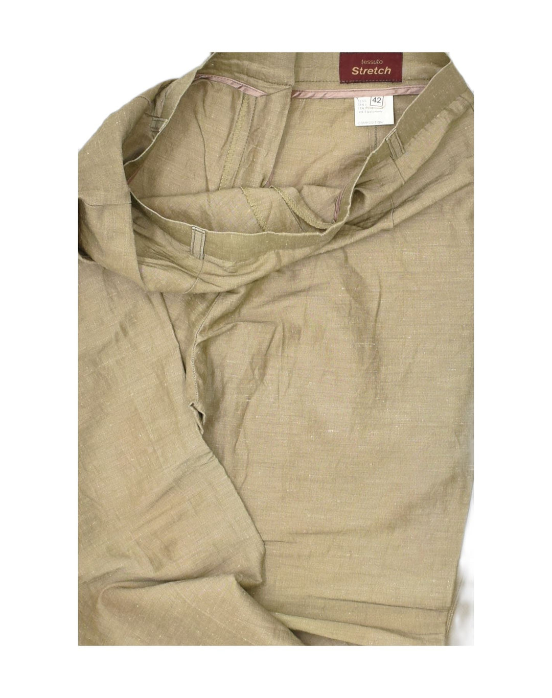 VINTAGE Womens High Waist Casual Trousers IT 42 Medium W26 L28 Brown | Vintage Vintage | Thrift | Second-Hand Vintage | Used Clothing | Messina Hembry 
