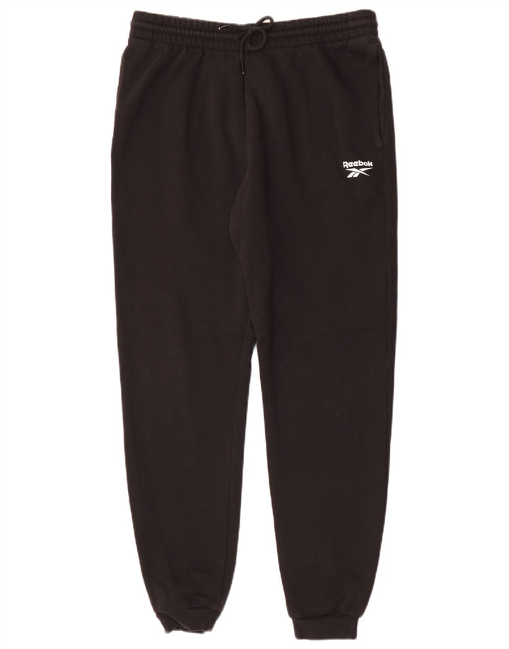 Reebok Mens Tracksuit Trousers Joggers Medium Black Cotton