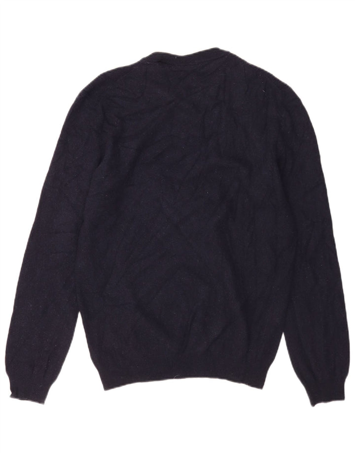Timberland Mens Crew Neck Jumper Sweater Large Navy Blue Wool