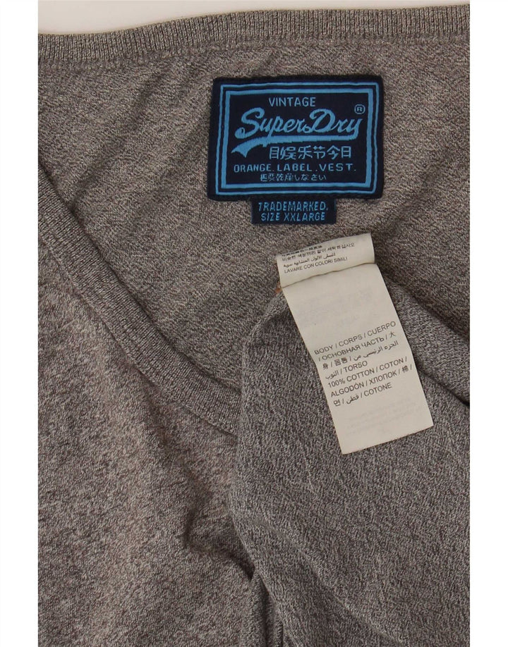 Canotta da uomo Superdry 2XL cotone chiazzato blu