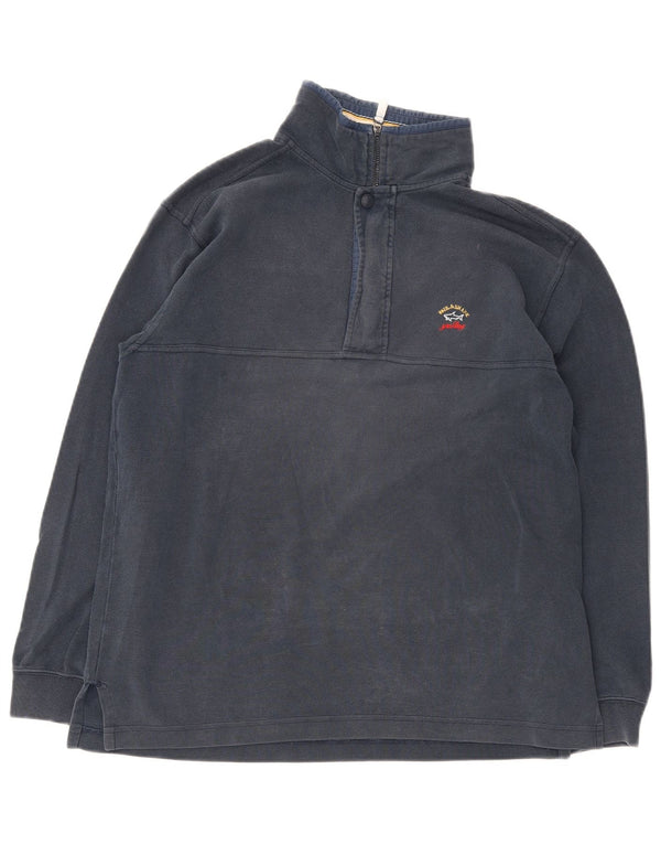 Paul & Shark Herren-Sweatshirt „Yachting“ mit Reißverschluss, mittelgroß, Marineblau