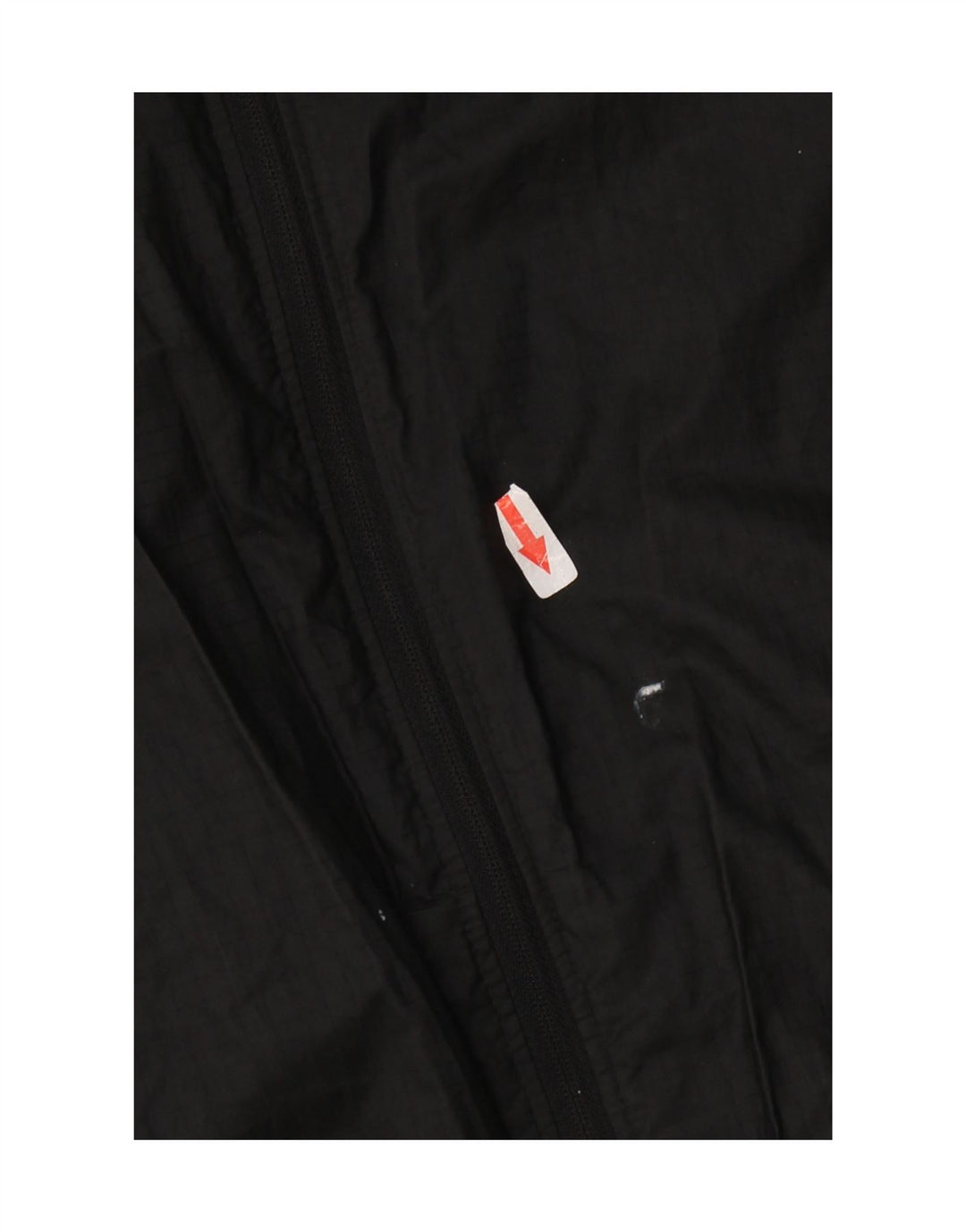 Jaqueta de chuva feminina Nike com capuz UK 14 poliéster preto médio