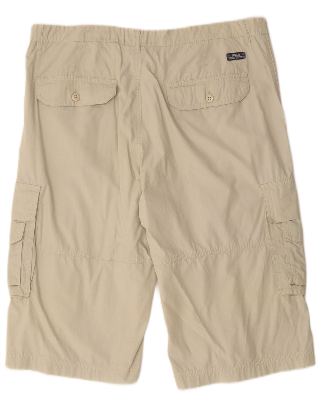 FILA Mens Cargo Shorts W36 Large Beige Cotton