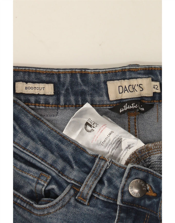 DACK'S Womens Bootcut Jeans IT 42 Medium W28 L29 Blue Cotton Vintage Dack's and Second-Hand Dack's from Messina Hembry 