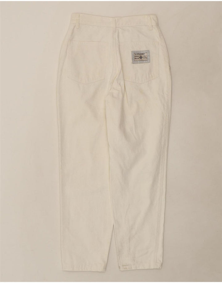 VINTAGE Womens Tapered Jeans W26 L27 White Vintage Vintage and Second-Hand Vintage from Messina Hembry 