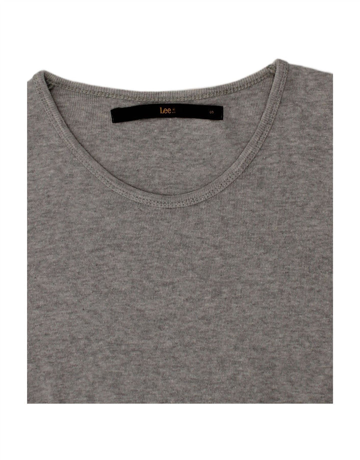 LEE Womens T-Shirt Top UK 8 Small Grey