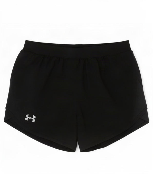 Under Armour Womens Loose Fit Sport Shorts UK 10 Pequeno Poliéster Preto