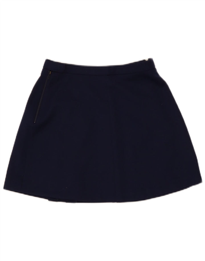 Lacoste Womens Mini Skirt EU 38 Medium W24 Navy Blue Polyester