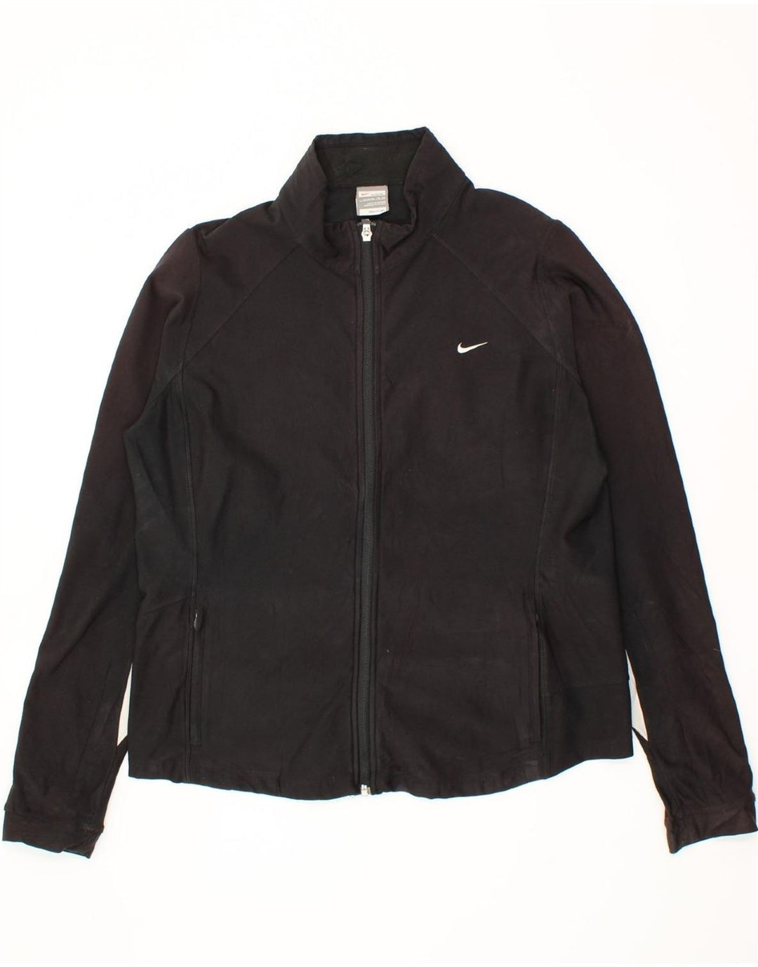 NIKE Womens Fit Dry Tracksuit Top Jacket US 16/18 XL Black Polyester Vintage Nike and Second-Hand Nike from Messina Hembry 