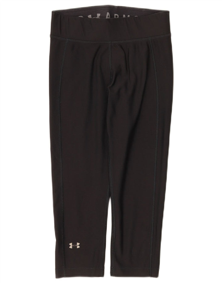 Under Armour Damen Capri-Leggings UK 10 Small Schwarz