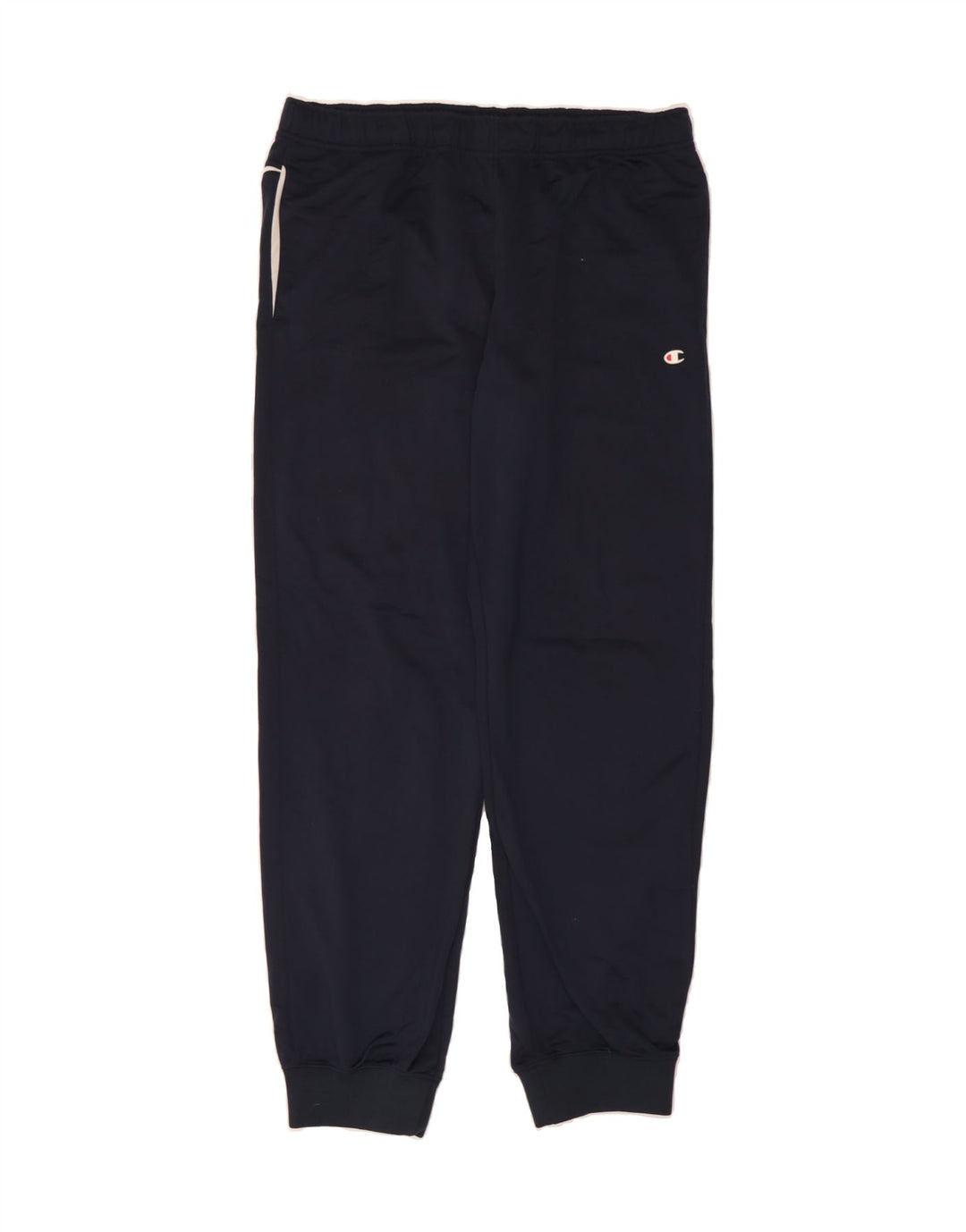 CHAMPION Mens Tracksuit Trousers Joggers Large Navy Blue Polyester Vintage Champion and Second-Hand Champion from Messina Hembry 