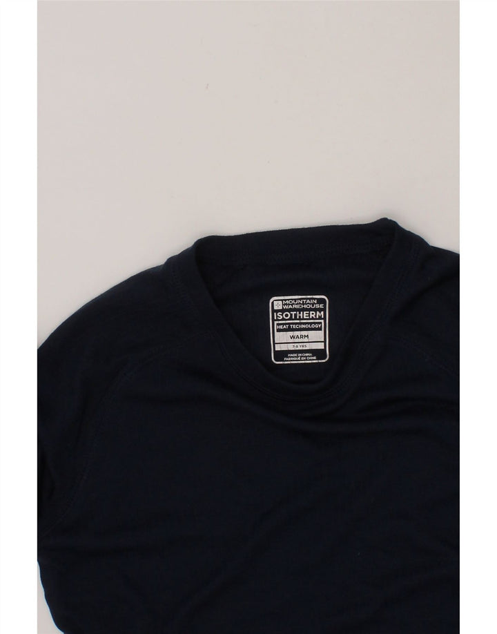MOUNTAIN WAREHOUSE Boys Top Long Sleeve 7-8 Years Navy Blue Polyester Vintage Mountain Warehouse and Second-Hand Mountain Warehouse from Messina Hembry 