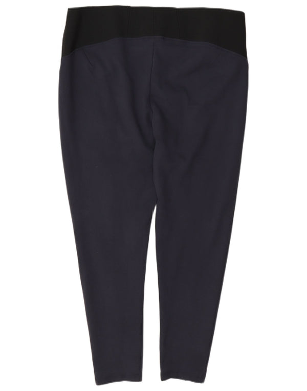 Marks & Spencer Womens High Waist Leggings UK 20 2XL Navy Blue Viscose