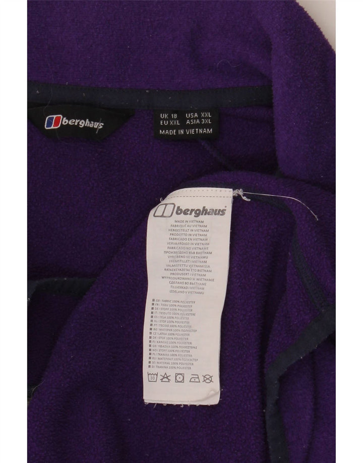 Berghaus Fleecejakke til kvinder UK 18 XL Lilla Polyester