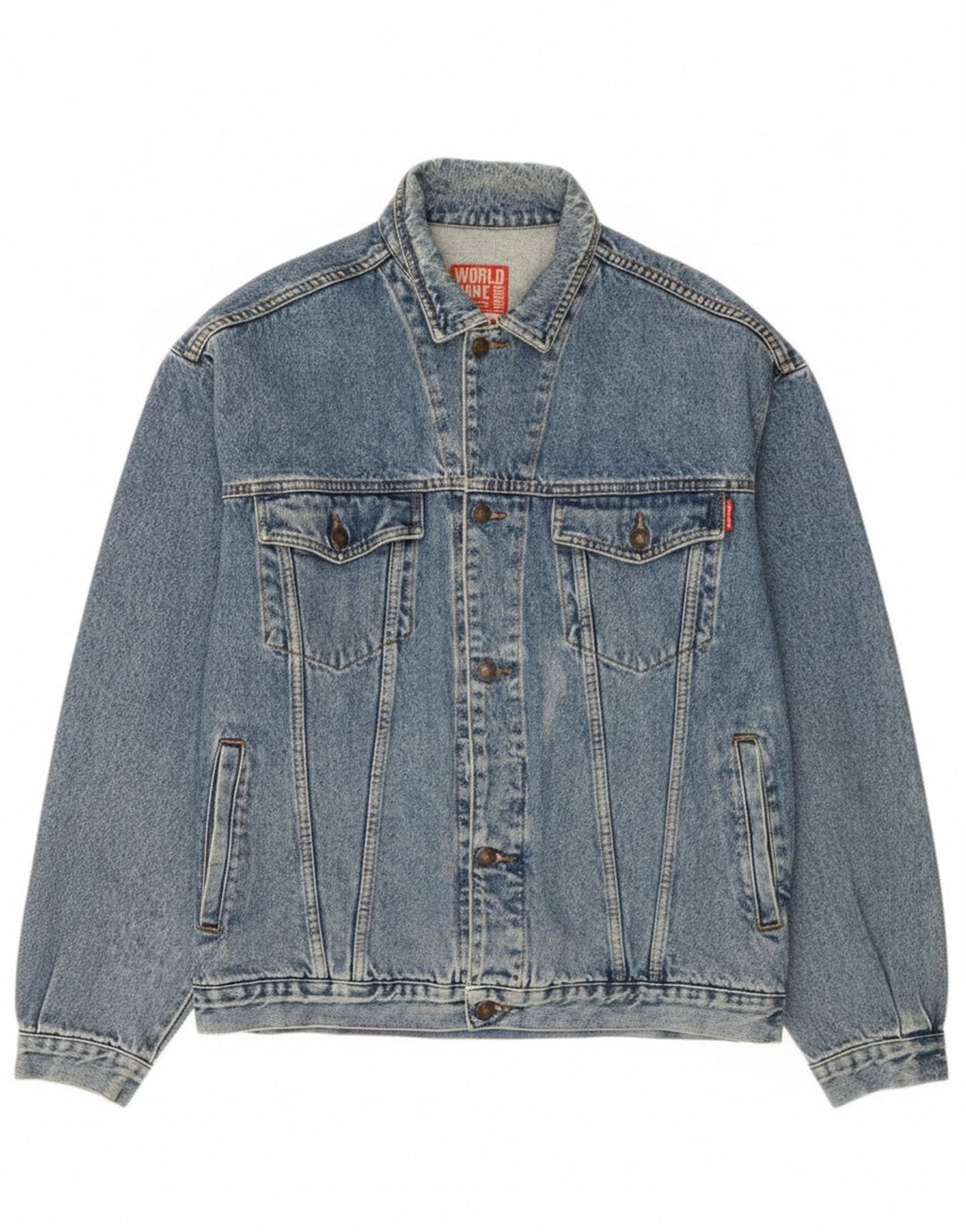 Casucci Mens Denim Jacket UK 42 XL Blue