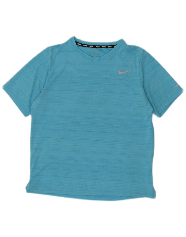 T-shirt Nike Ragazzo Dri Fit Top 13-14 anni XL Blu Gessato Poliestere