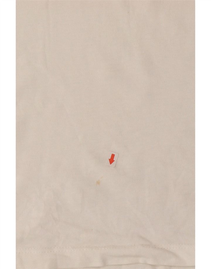 Jack & Jones Mens Graphic T-Shirt Top Medium White Cotton