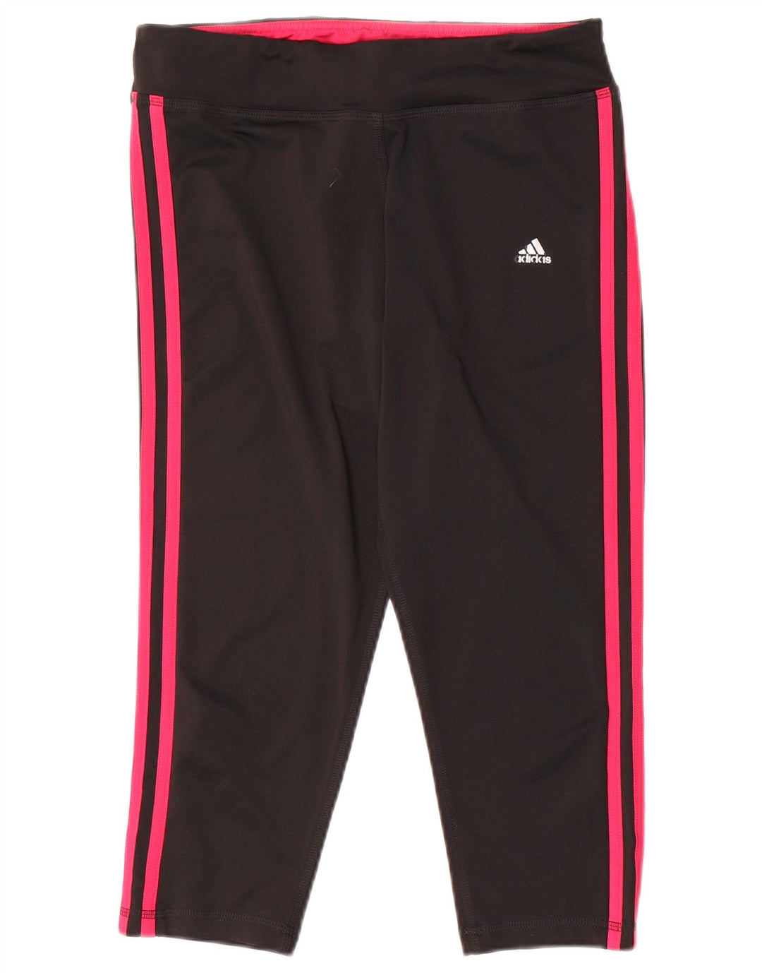 Adidas Womens Climalite Capri Leggings UK 12/14 Medium Black Polyester