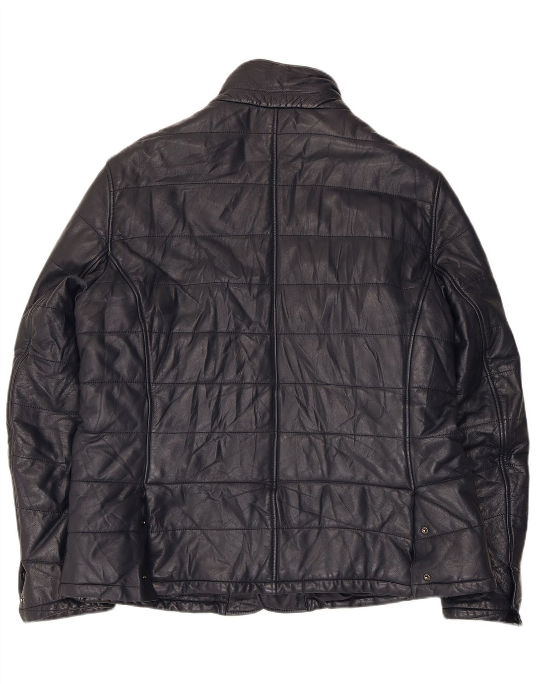 Desiree Veste en cuir bomber pour femme UK 18 XL Cuir bleu marine