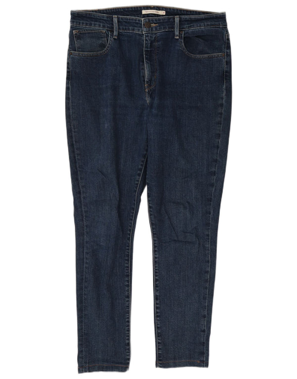 Женские джинсы скинни Levi's 721 с высокой посадкой W31 L28 Темно-синие, хлопок