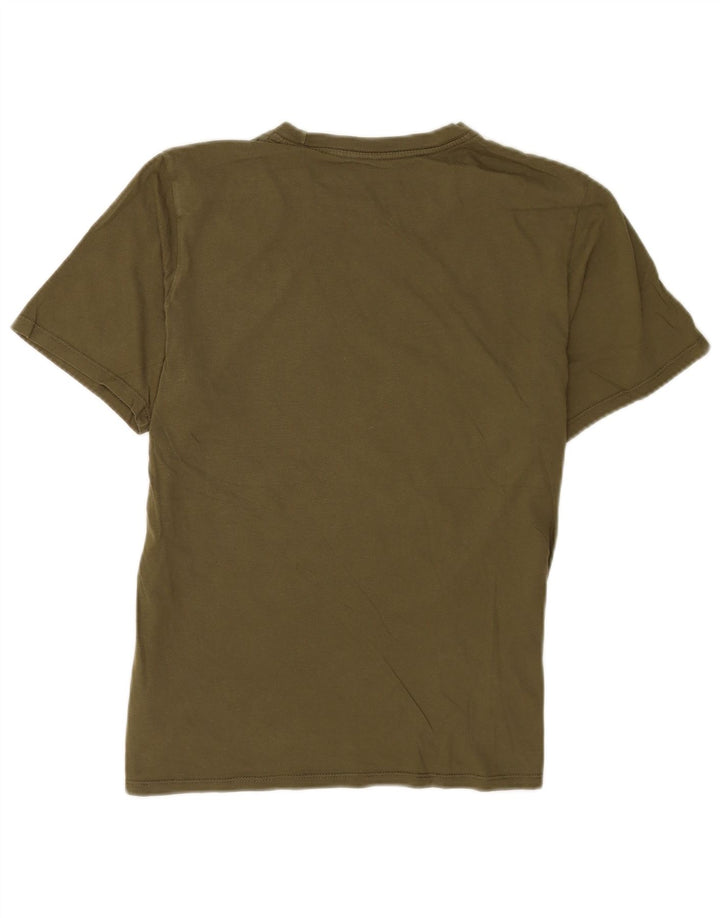 Nike Mens Athletic Cut T-Shirt Top Medium Khaki Cotton