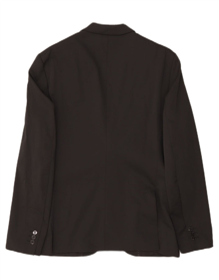 Giacca blazer a 2 bottoni da uomo Zara EU 50 poliestere nero medio