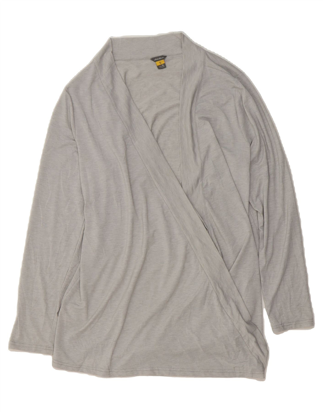 EDDIE BAUER Womens Longline Cardigan Top UK 18 XL Grey Polyester Vintage Eddie Bauer and Second-Hand Eddie Bauer from Messina Hembry 