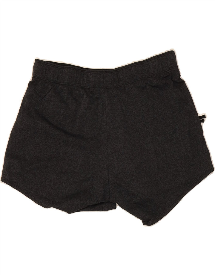 NIKE Womens Dri Fit Graphic Sport Shorts UK 14 Medium Black Polyester Vintage Nike and Second-Hand Nike from Messina Hembry 
