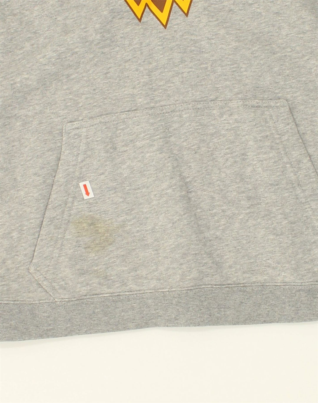 NIKE Womens Graphic Hoodie Jumper UK 10 Small Grey Cotton | Vintage Nike | Thrift | Second-Hand Nike | Used Clothing | Messina Hembry 