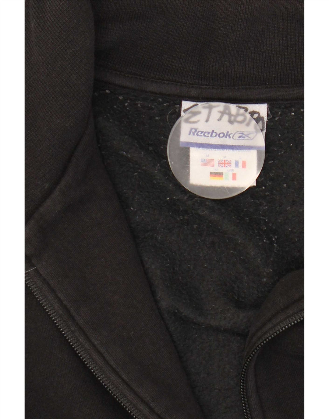 Reebok Veste de Survêtement Homme Noir Moyen Coton