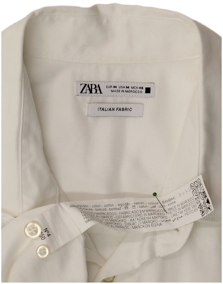 ZARA Mens Shirt Medium White Cotton