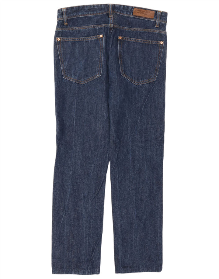 Benetton Mens Straight Jeans W32 L29 Blue