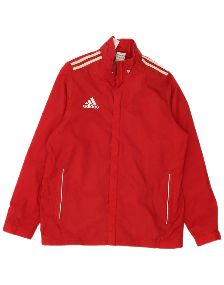 ADIDAS Boys Rain Jacket 15-16 Years Red
