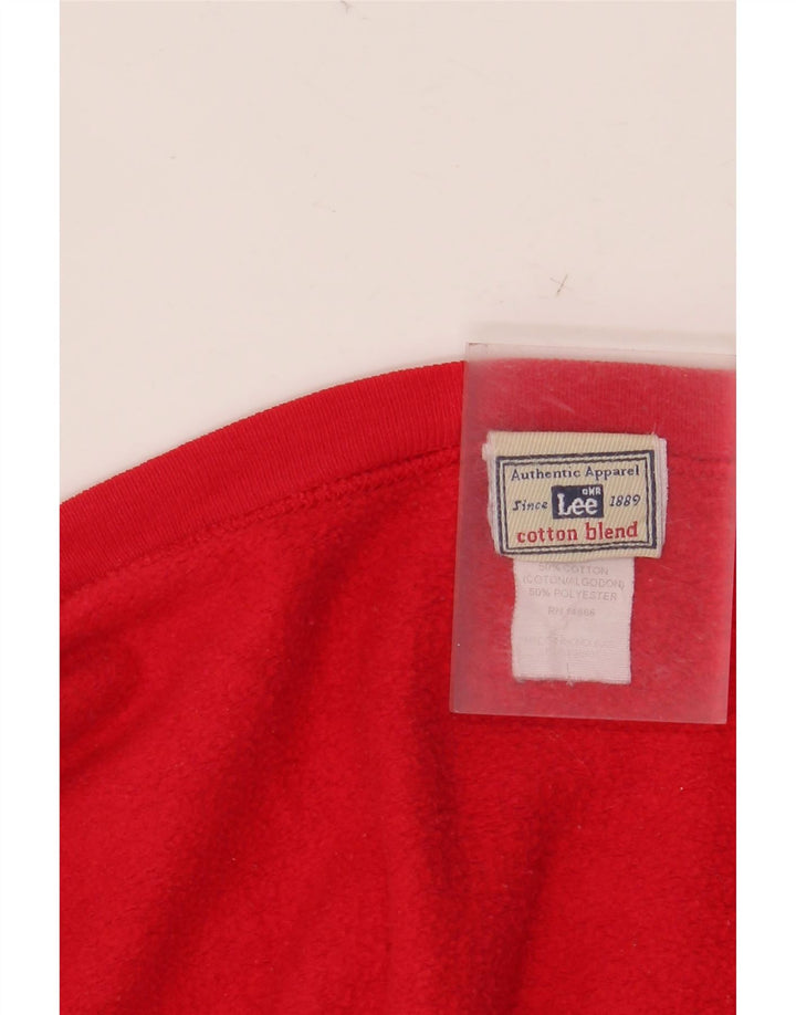 Felpa da uomo LEE Maglione XL Rosso Cotone