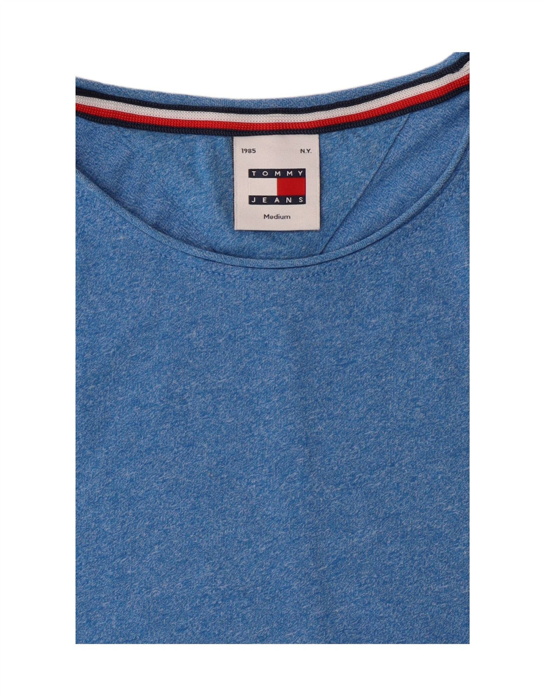 TOMMY HILFIGER Mens T-Shirt Top Medium Blue Vintage Tommy Hilfiger and Second-Hand Tommy Hilfiger from Messina Hembry 