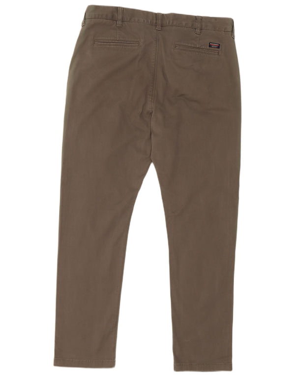 Pantaloni cargo slim da uomo Superdry W34 L30 cotone kaki