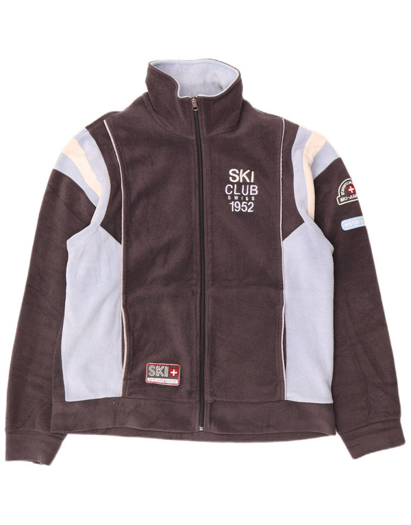 Giacca in pile da sci da uomo F.LLI Campagnolo UK 40 Large Grey Colourblock