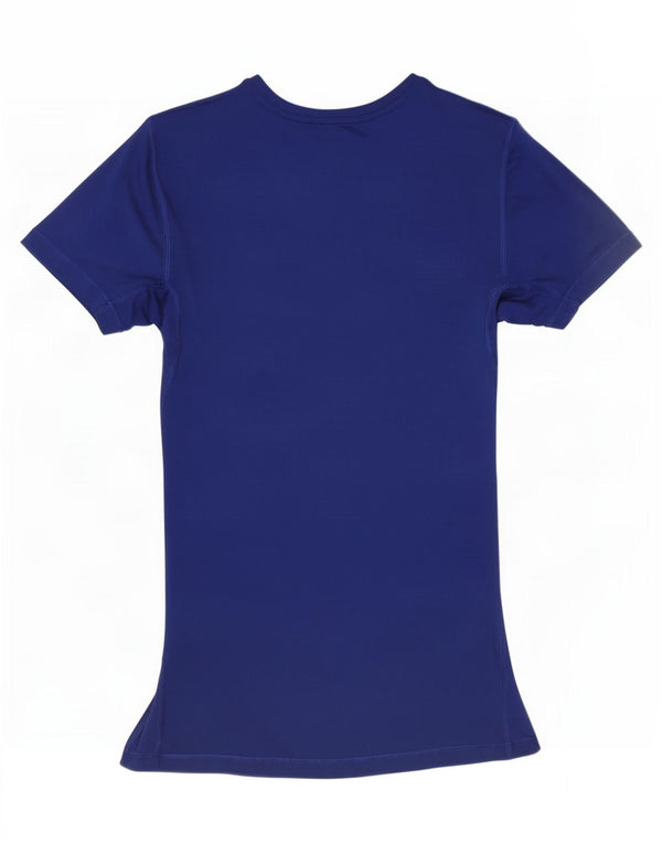 T-shirt Nike Dri Fit da donna, taglia UK 10, piccola, in poliestere blu navy
