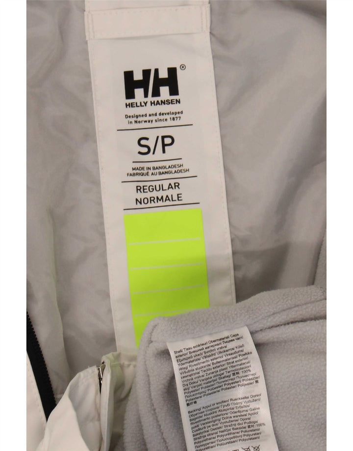Jachetă de ploaie cu glugă cu glugă pentru femei Helly Hansen UK 10 Poliester alb mic
