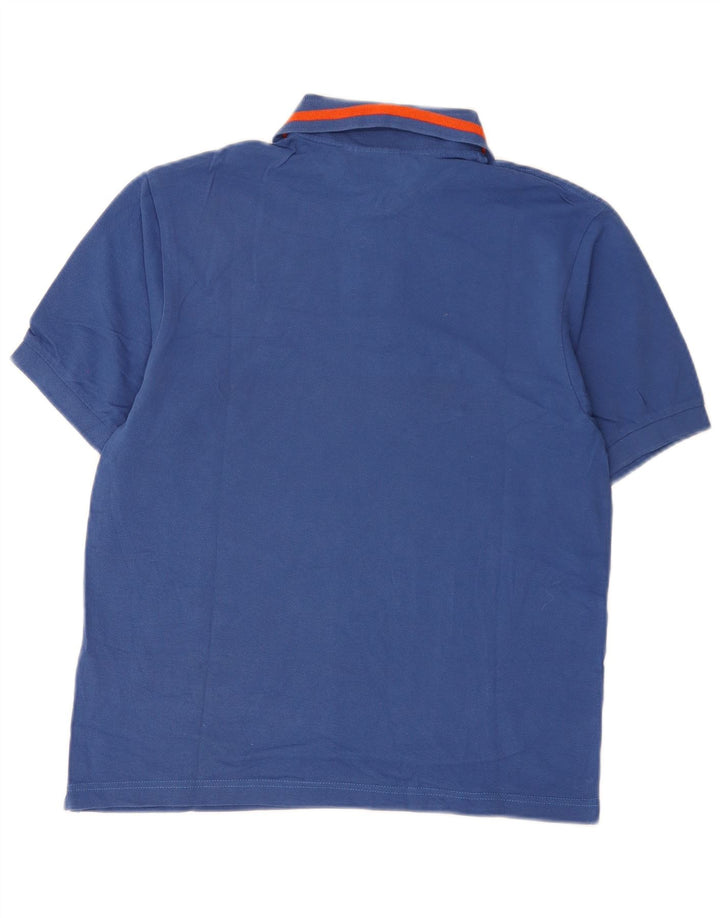 Diadora Mens Polo Shirt Small Blue Cotton