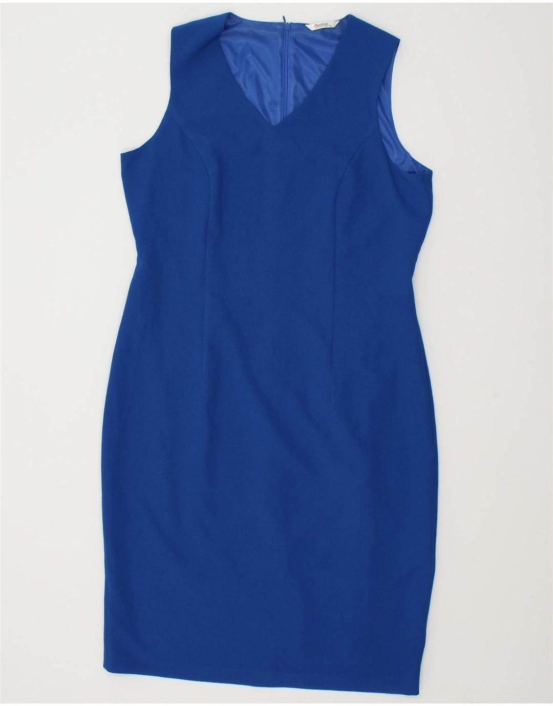 AVALON Womens Sleeveless Bodycon Dress UK 12 Medium  Blue Polyester Vintage Avalon and Second-Hand Avalon from Messina Hembry 