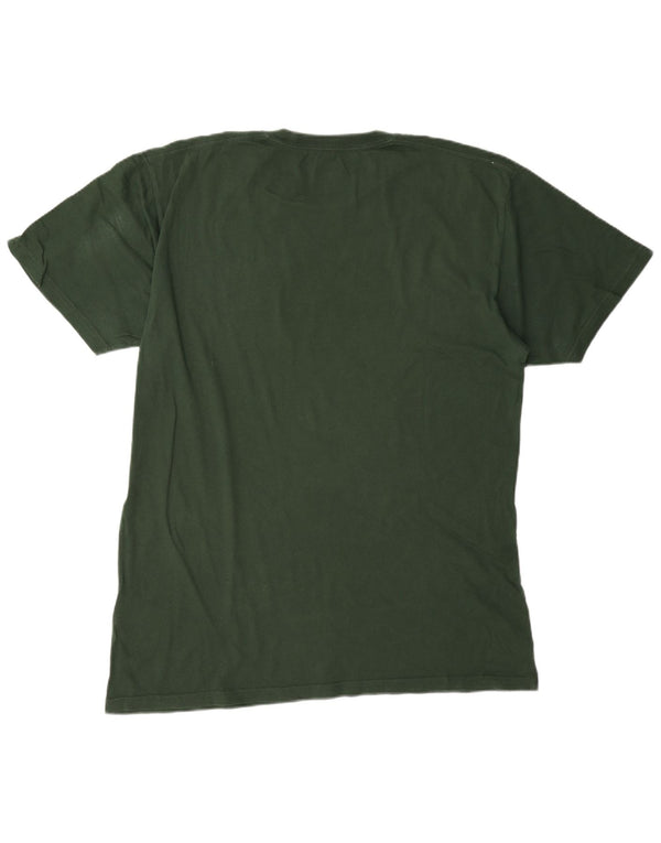 Vans Mens Graphic T-Shirt Top Large Green Cotton