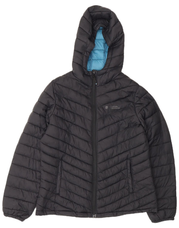 Giacca imbottita con cappuccio da donna Mountain Warehouse UK 14 Large in nylon blu navy