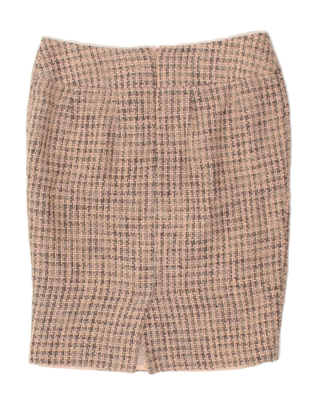 PHASE EIGHT Womens Straight Skirt UK 10 Small W30 Beige Check Cotton | Vintage Phase Eight | Thrift | Second-Hand Phase Eight | Used Clothing | Messina Hembry 