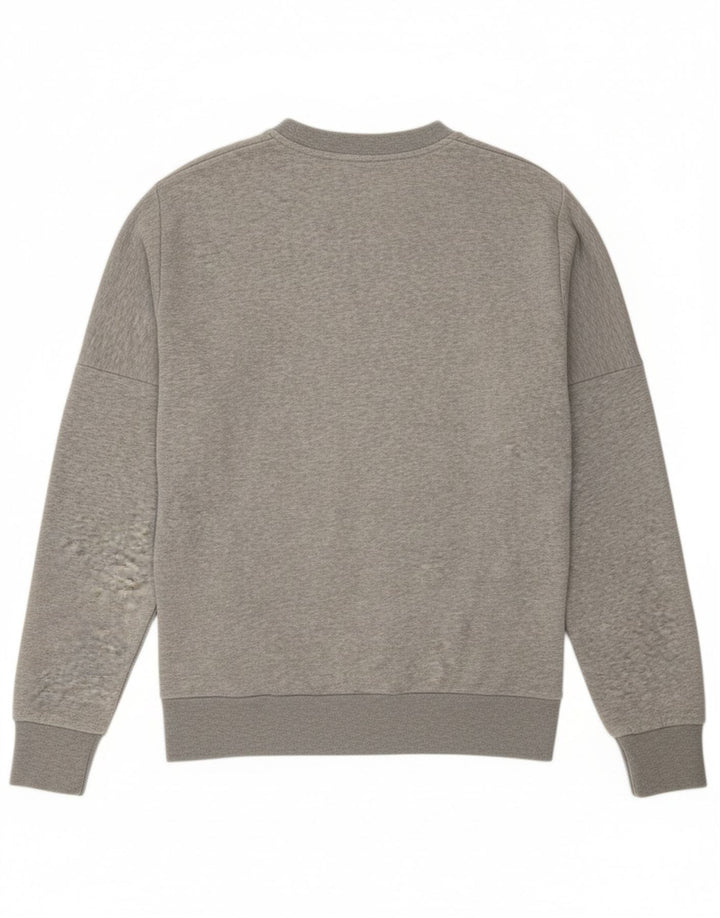 ADIDAS Mens Graphic Sweatshirt Jumper Small Grey Cotton