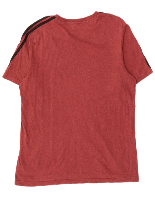 Ανδρικό T-Shirt Adidas Top μεγάλο κόκκινο βαμβακερό