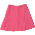 TREVIRA Womens Mini Skirt W24 XS Pink Polyester Vintage Trevira and Second-Hand Trevira from Messina Hembry 