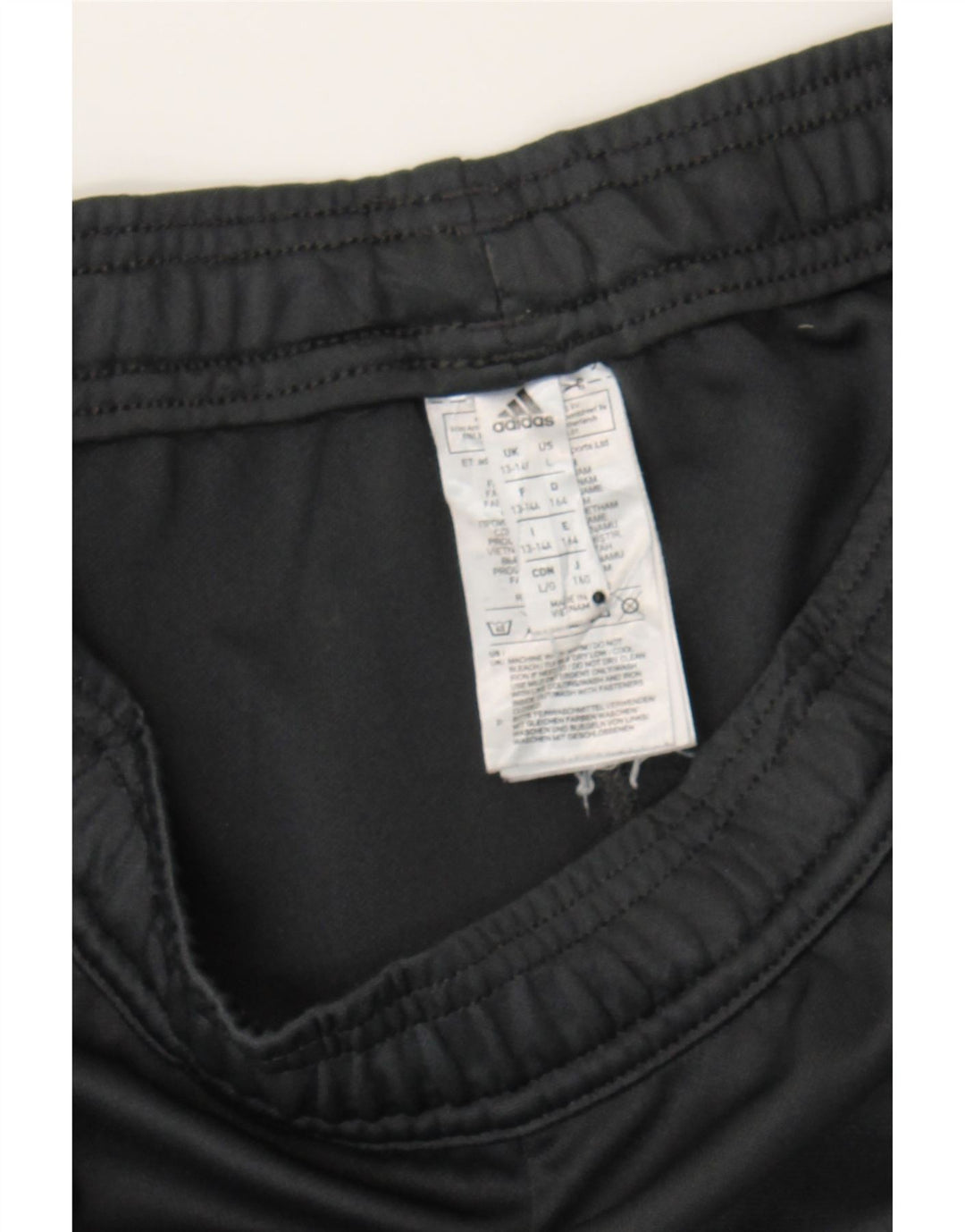 ADIDAS Boys Climacool Tracksuit Trousers 13-14 Years Black Polyester Vintage Adidas and Second-Hand Adidas from Messina Hembry 
