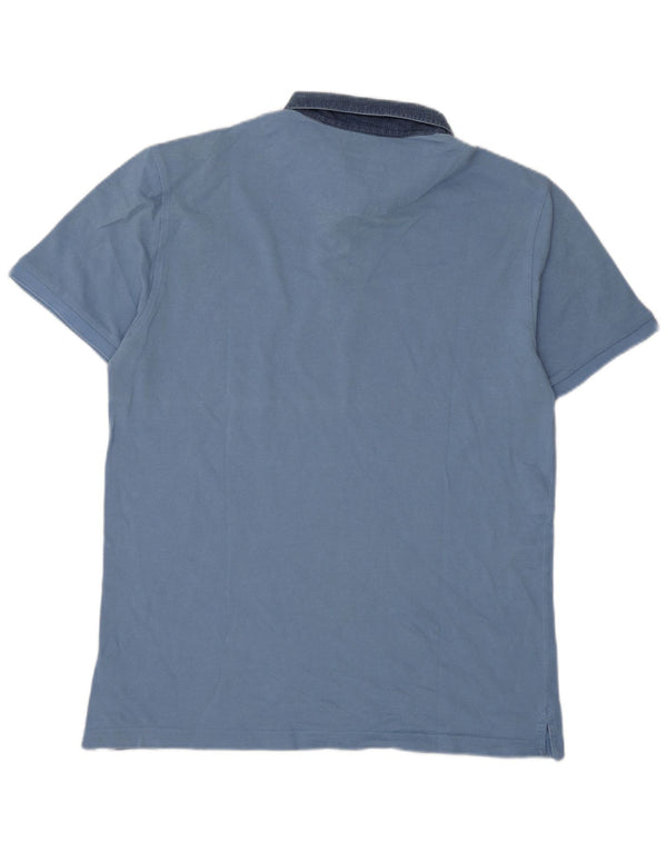 Polo da rugby da uomo a vestibilità stretta Harmont & Blaine 2XL Blu